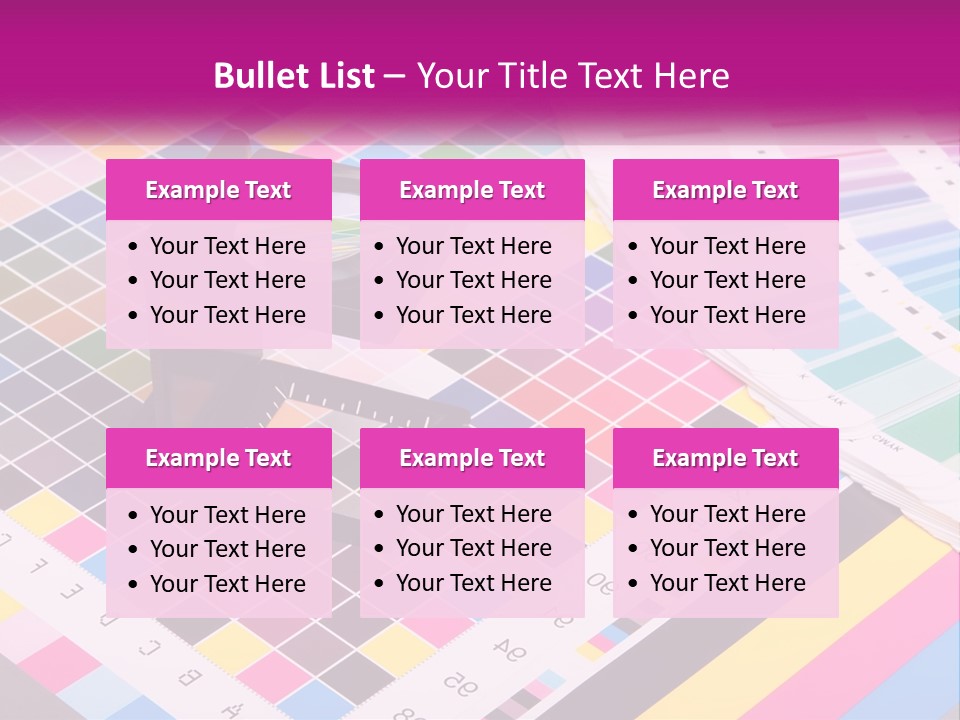 A Magnifying Glass Sitting On Top Of A Table PowerPoint Template