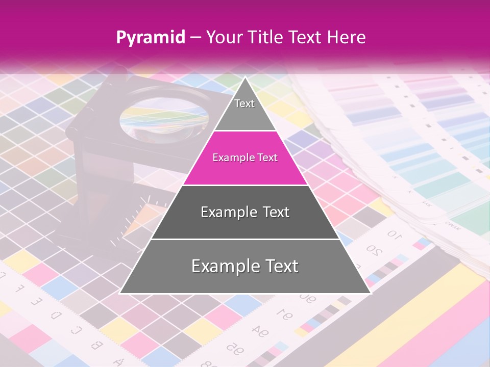 A Magnifying Glass Sitting On Top Of A Table PowerPoint Template