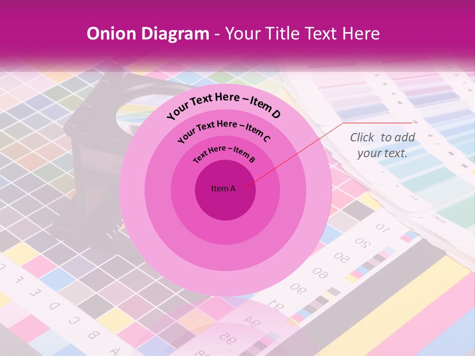A Magnifying Glass Sitting On Top Of A Table PowerPoint Template