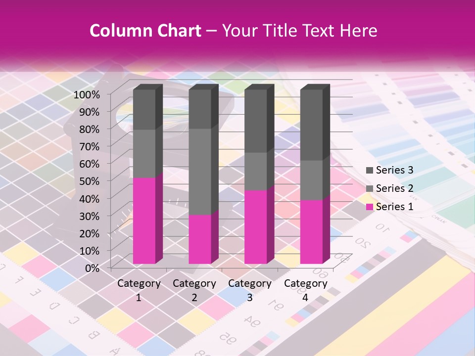 A Magnifying Glass Sitting On Top Of A Table PowerPoint Template