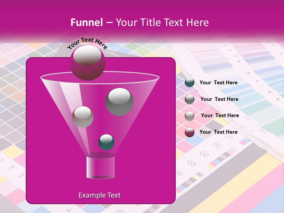 A Magnifying Glass Sitting On Top Of A Table PowerPoint Template