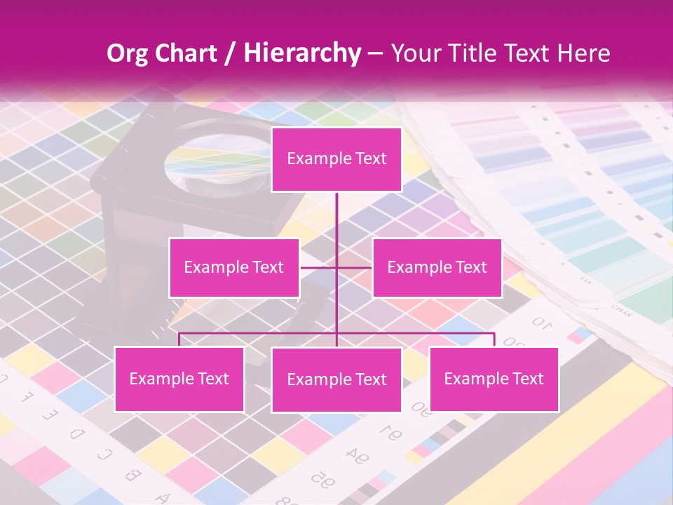 A Magnifying Glass Sitting On Top Of A Table PowerPoint Template
