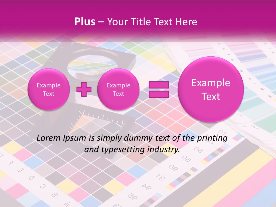 A Magnifying Glass Sitting On Top Of A Table PowerPoint Template