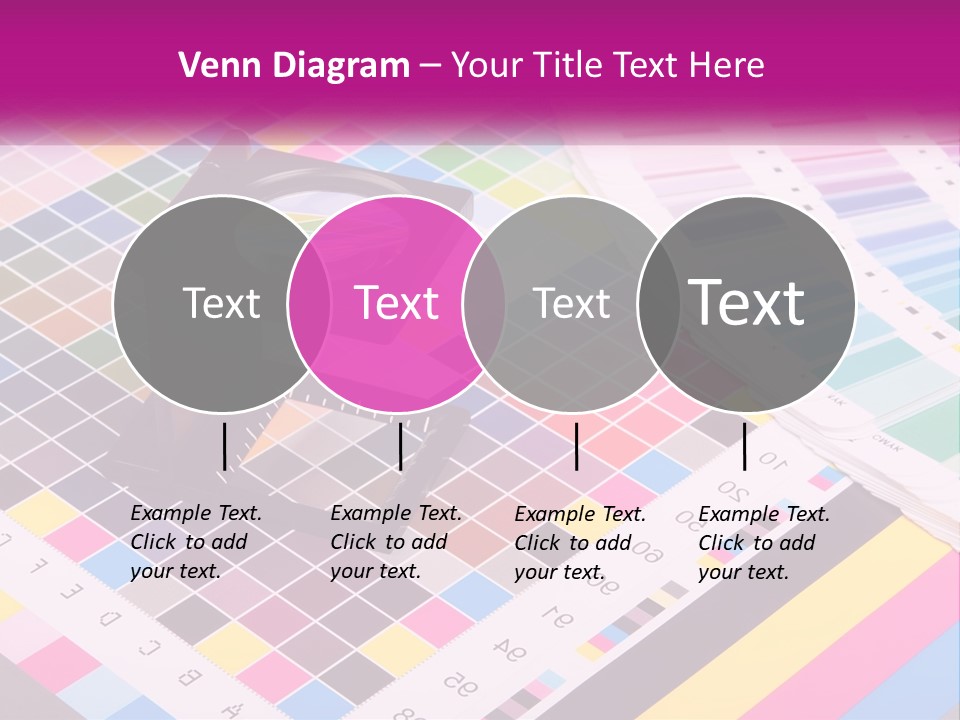 A Magnifying Glass Sitting On Top Of A Table PowerPoint Template