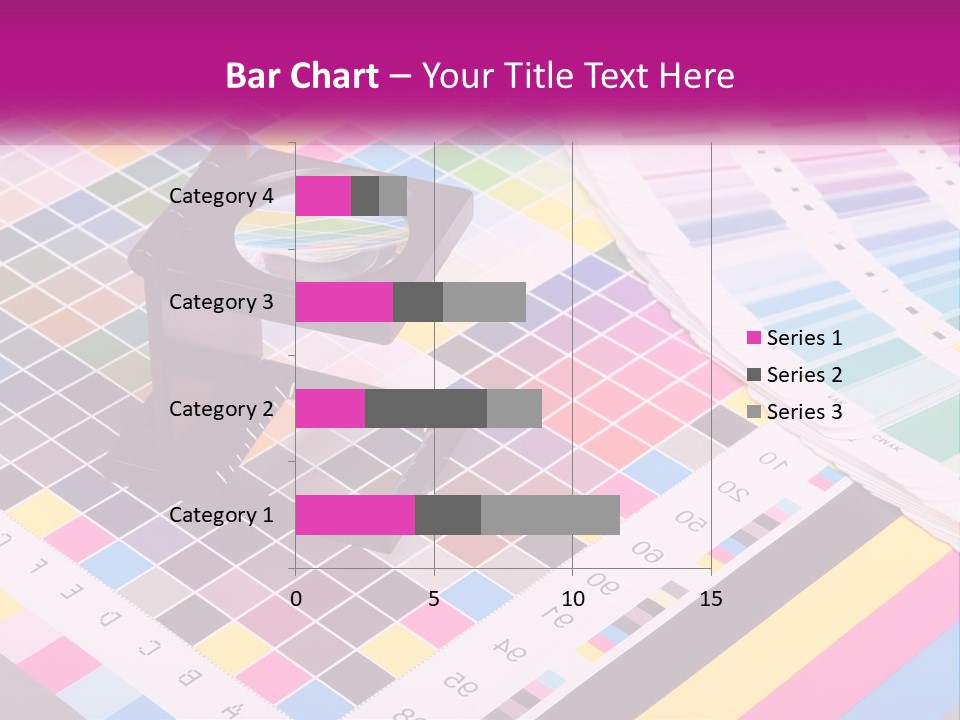 A Magnifying Glass Sitting On Top Of A Table PowerPoint Template
