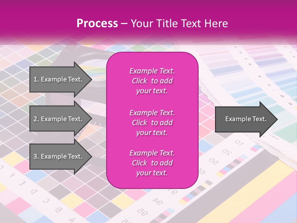 A Magnifying Glass Sitting On Top Of A Table PowerPoint Template