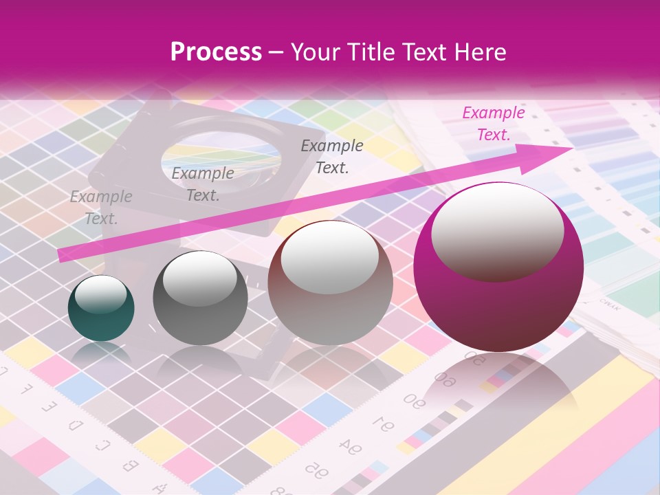 A Magnifying Glass Sitting On Top Of A Table PowerPoint Template