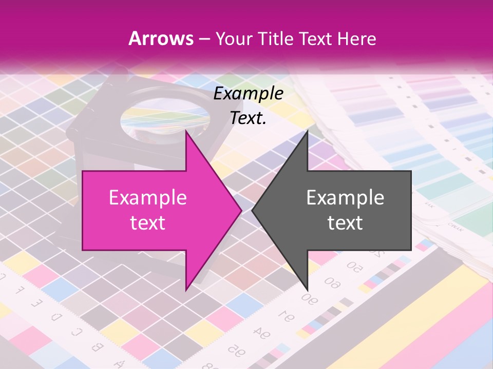 A Magnifying Glass Sitting On Top Of A Table PowerPoint Template