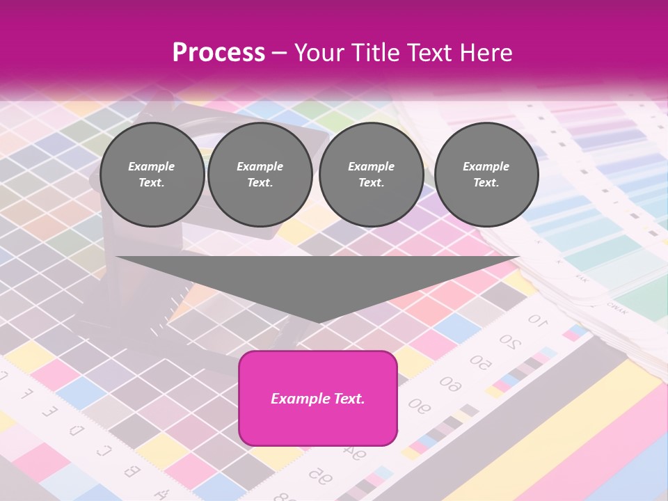 A Magnifying Glass Sitting On Top Of A Table PowerPoint Template