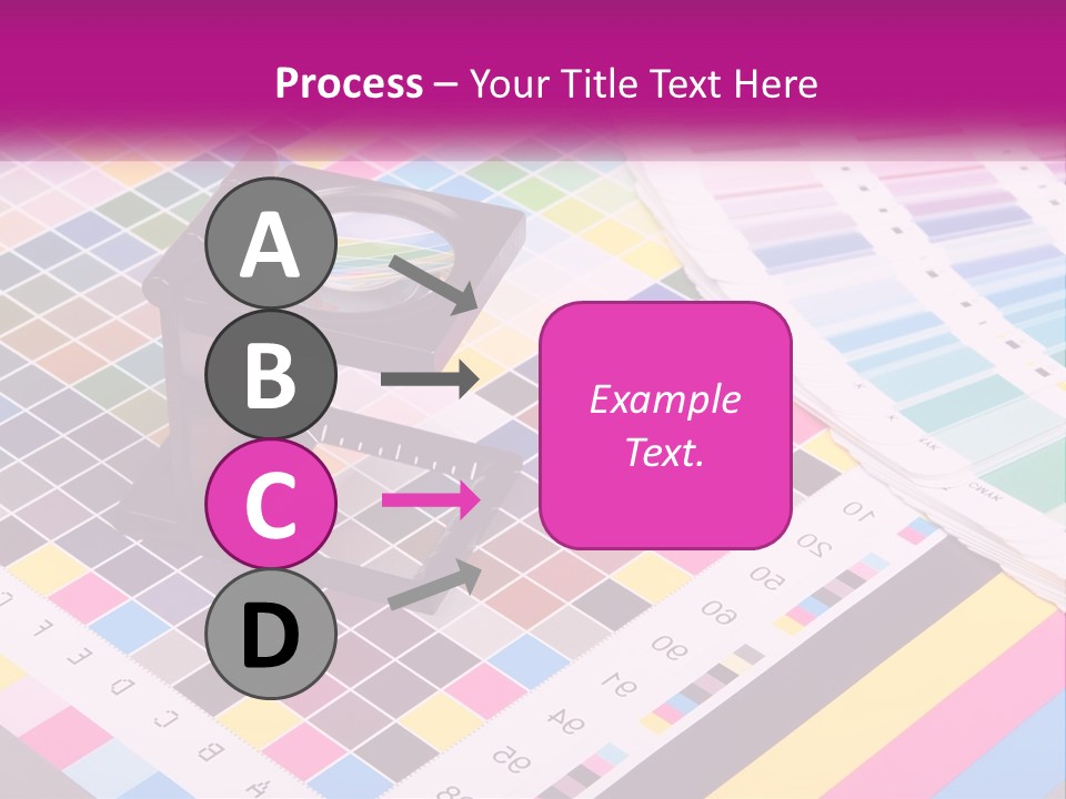 A Magnifying Glass Sitting On Top Of A Table PowerPoint Template