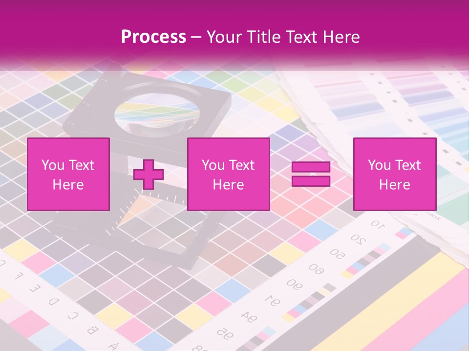 A Magnifying Glass Sitting On Top Of A Table PowerPoint Template