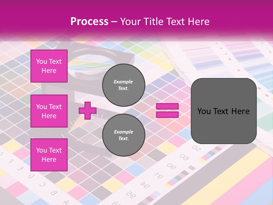 A Magnifying Glass Sitting On Top Of A Table PowerPoint Template