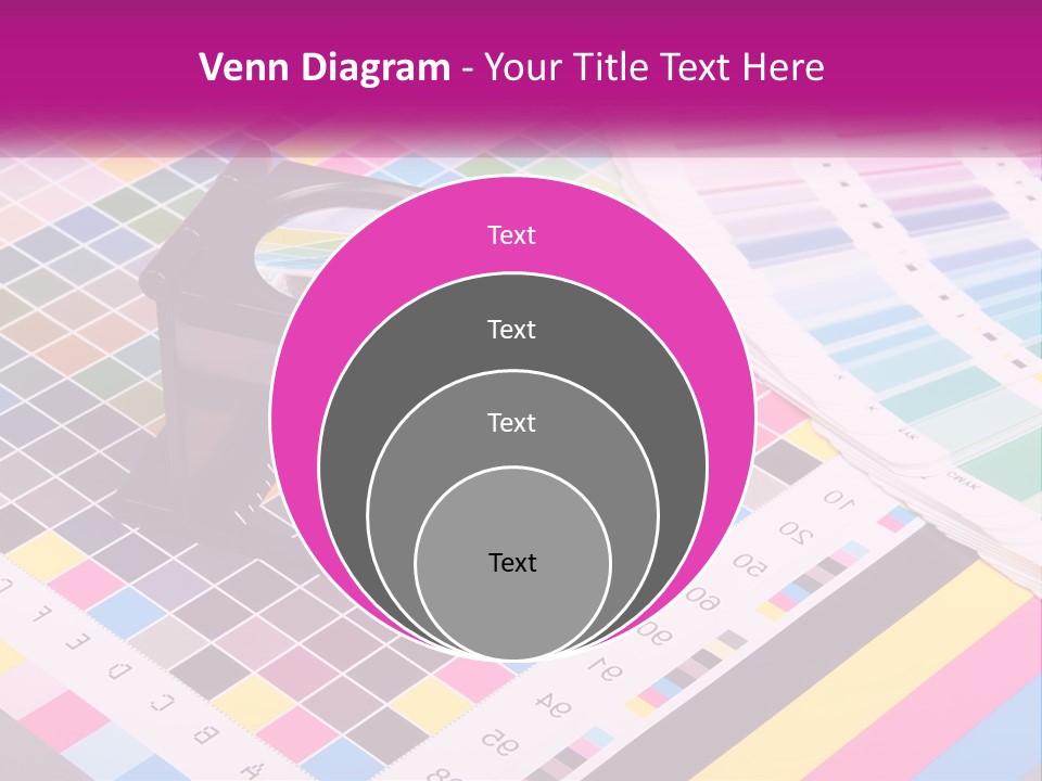 A Magnifying Glass Sitting On Top Of A Table PowerPoint Template