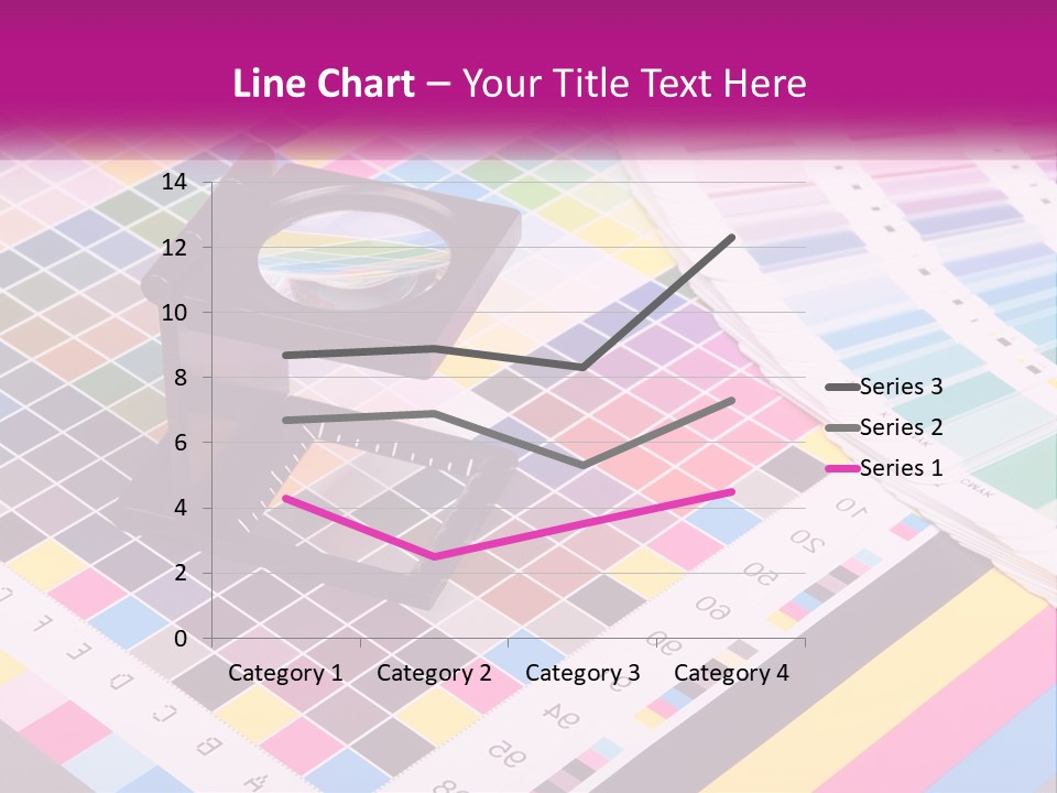 A Magnifying Glass Sitting On Top Of A Table PowerPoint Template
