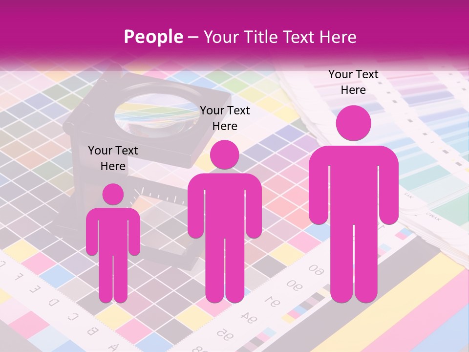 A Magnifying Glass Sitting On Top Of A Table PowerPoint Template