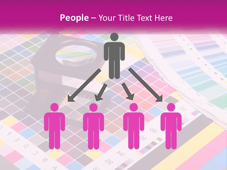 A Magnifying Glass Sitting On Top Of A Table PowerPoint Template