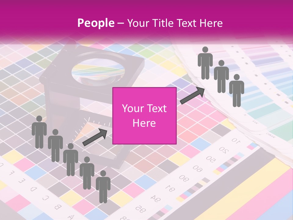 A Magnifying Glass Sitting On Top Of A Table PowerPoint Template