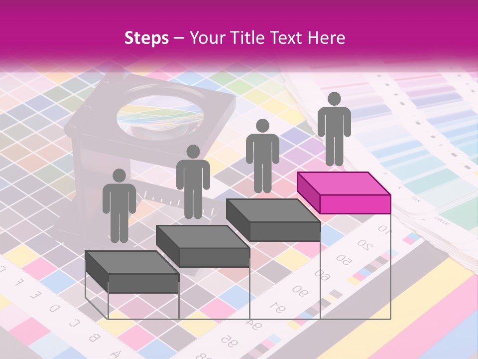 A Magnifying Glass Sitting On Top Of A Table PowerPoint Template