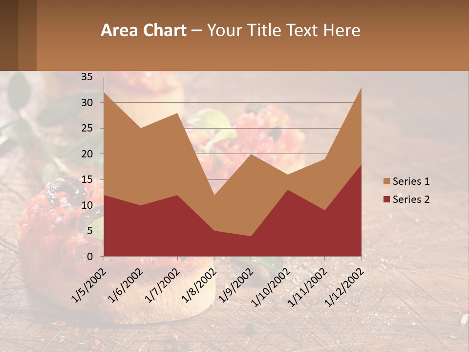 A Wooden Table Topped With Mini Pizzas Covered In Toppings PowerPoint Template