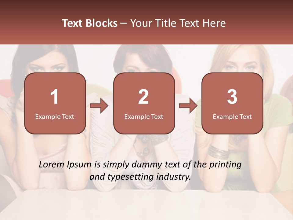 Three Women Sitting On A Couch Drinking Coffee PowerPoint Template