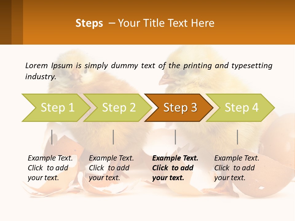 A Couple Of Chickens Standing Next To An Egg PowerPoint Template