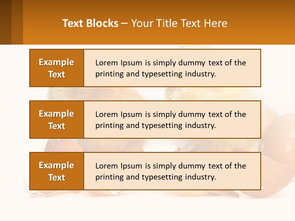 A Couple Of Chickens Standing Next To An Egg PowerPoint Template