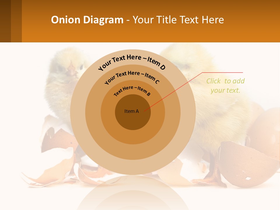 A Couple Of Chickens Standing Next To An Egg PowerPoint Template