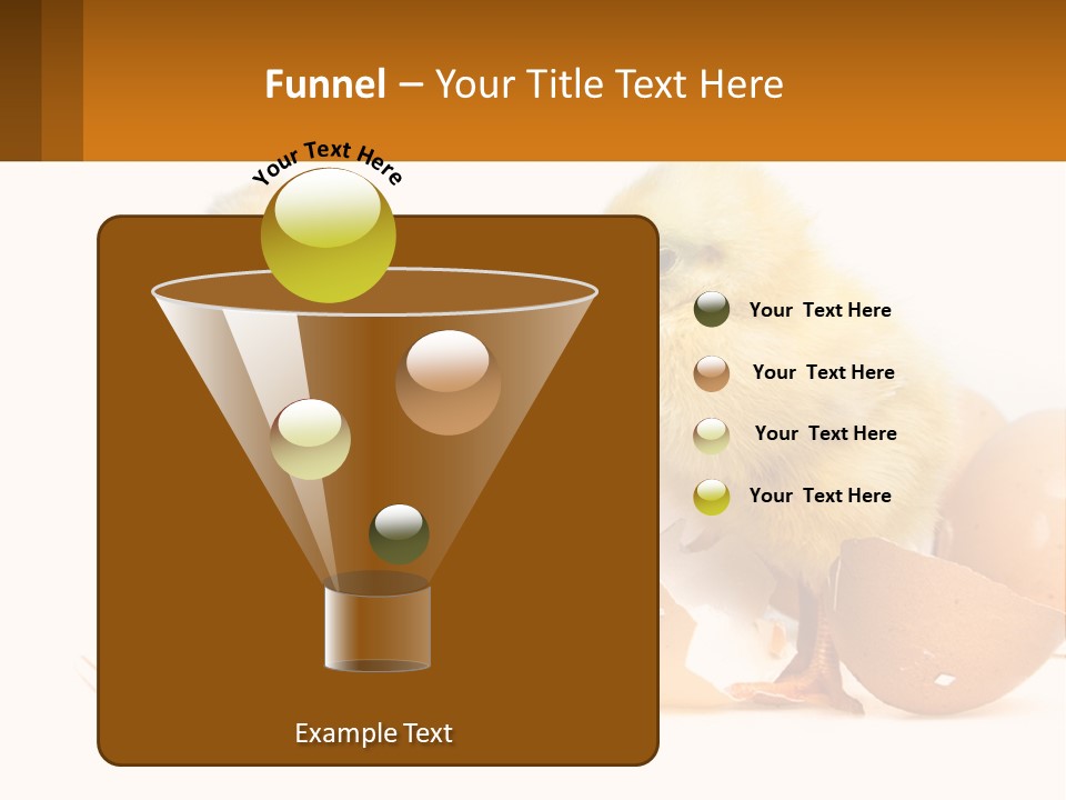 A Couple Of Chickens Standing Next To An Egg PowerPoint Template
