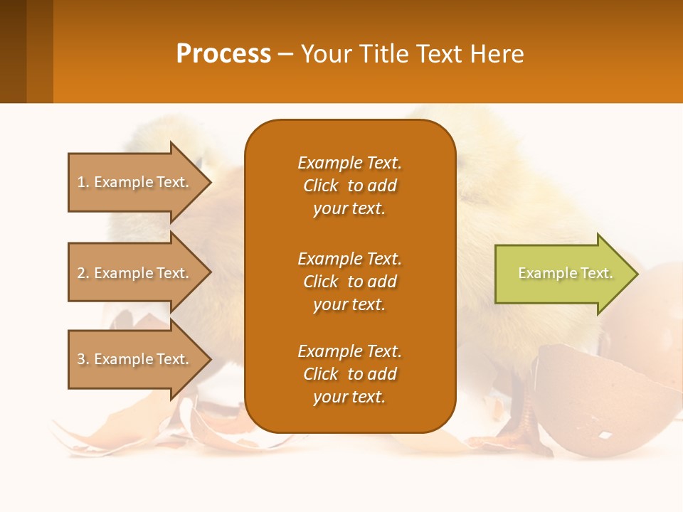 A Couple Of Chickens Standing Next To An Egg PowerPoint Template