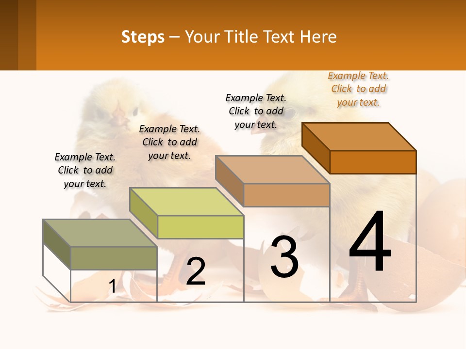 A Couple Of Chickens Standing Next To An Egg PowerPoint Template