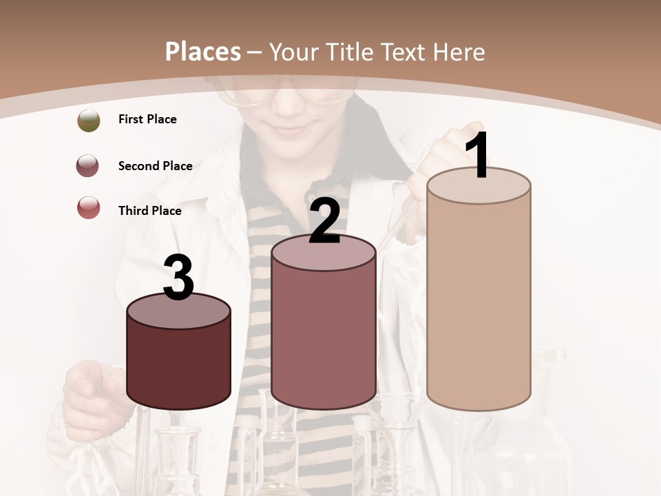 A Young Man Is Making A Science Experiment PowerPoint Template