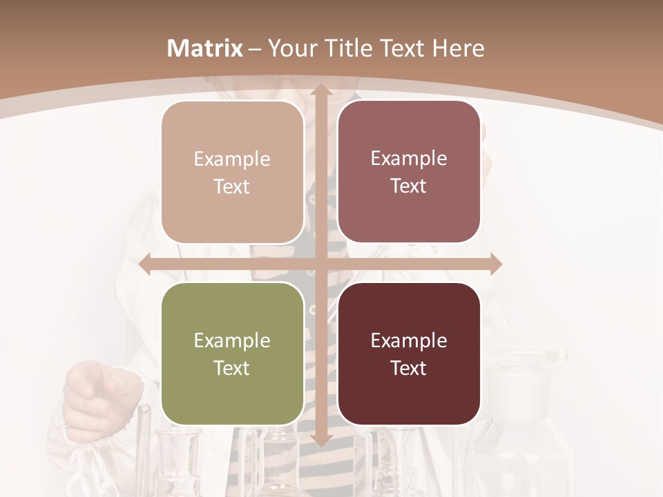 A Young Man Is Making A Science Experiment PowerPoint Template