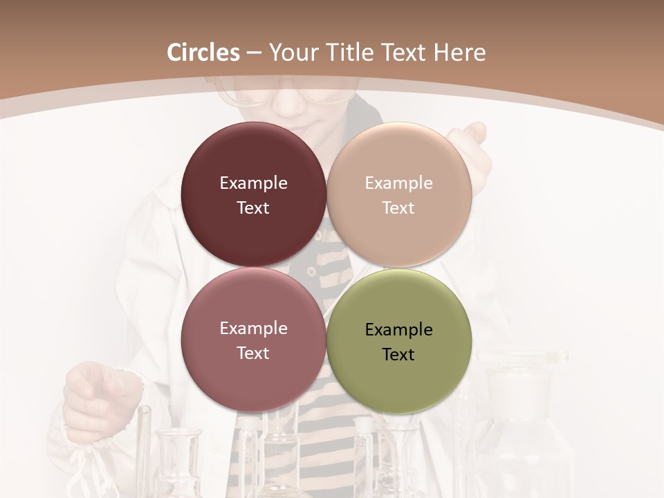 A Young Man Is Making A Science Experiment PowerPoint Template