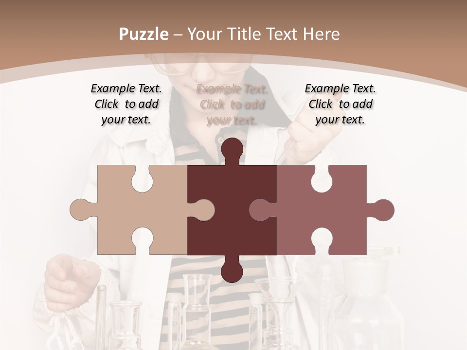 A Young Man Is Making A Science Experiment PowerPoint Template