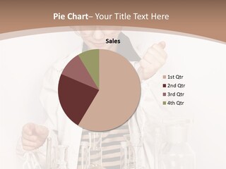 A Young Man Is Making A Science Experiment PowerPoint Template