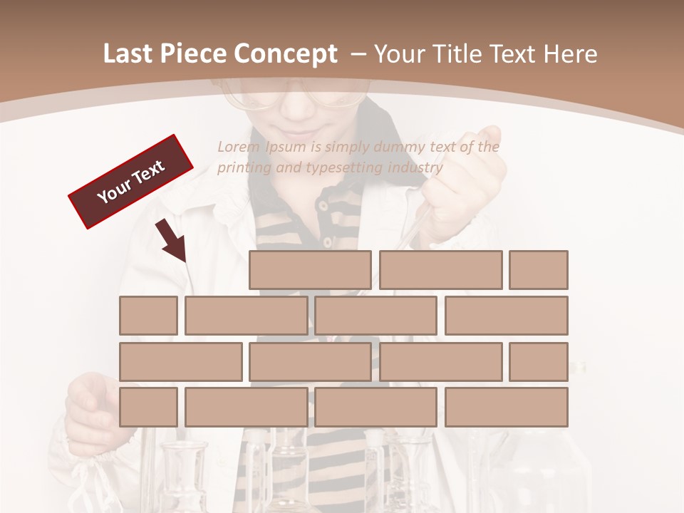 A Young Man Is Making A Science Experiment PowerPoint Template