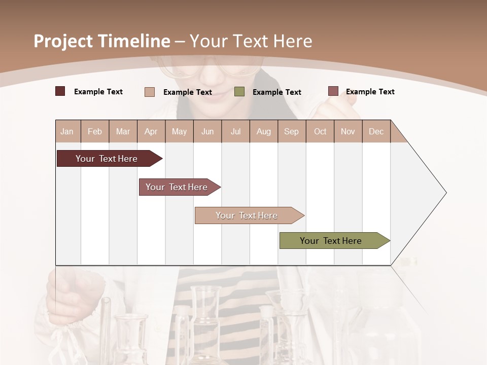 A Young Man Is Making A Science Experiment PowerPoint Template