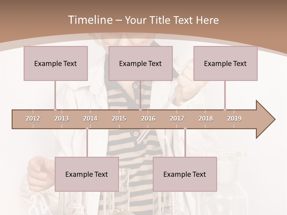 A Young Man Is Making A Science Experiment PowerPoint Template