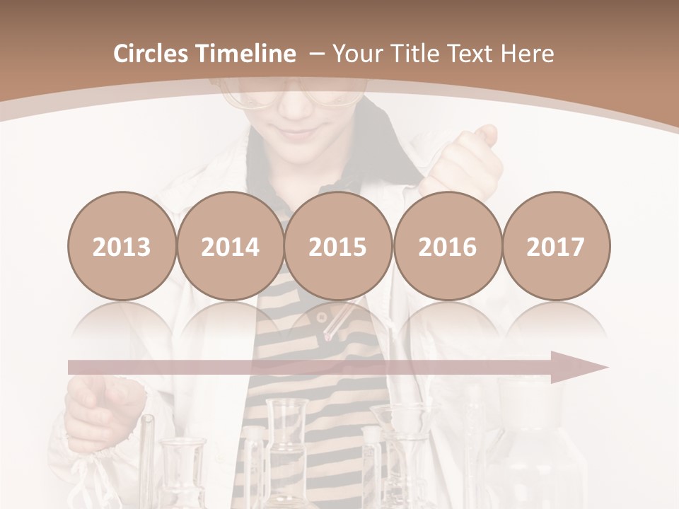 A Young Man Is Making A Science Experiment PowerPoint Template