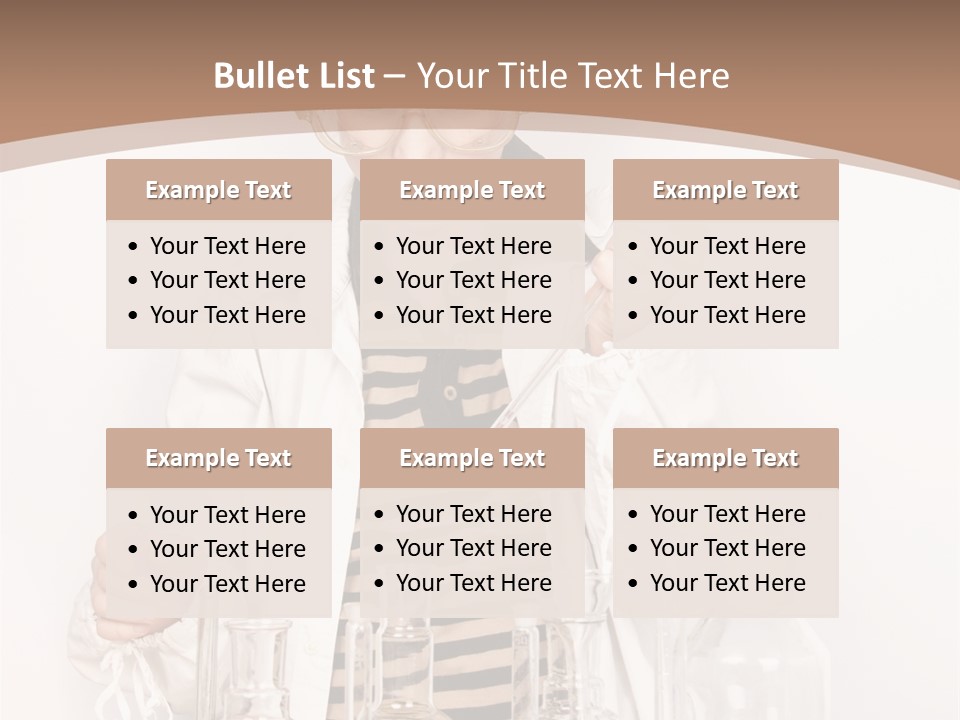 A Young Man Is Making A Science Experiment PowerPoint Template