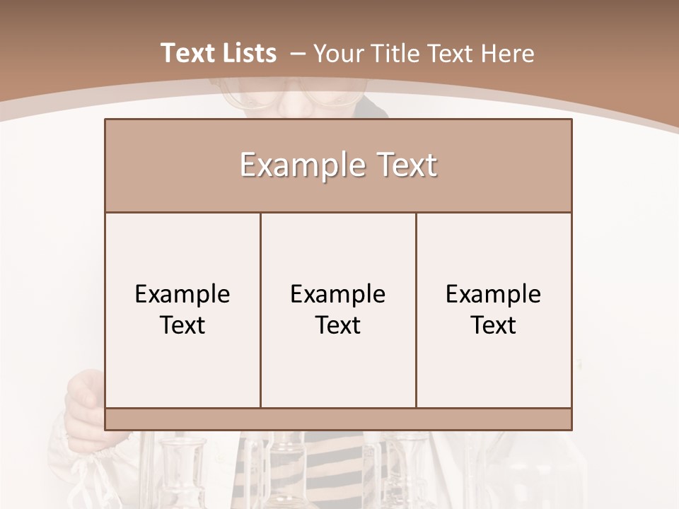 A Young Man Is Making A Science Experiment PowerPoint Template