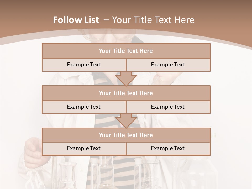 A Young Man Is Making A Science Experiment PowerPoint Template