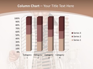 A Young Man Is Making A Science Experiment PowerPoint Template