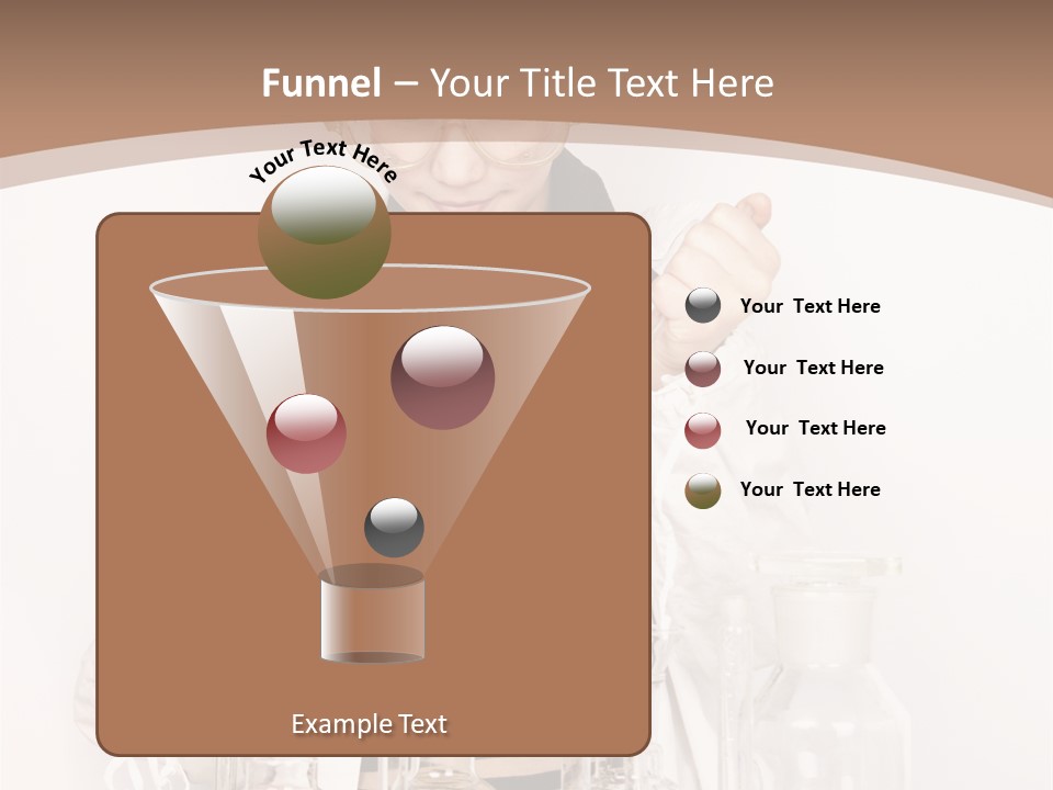 A Young Man Is Making A Science Experiment PowerPoint Template
