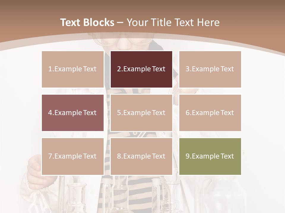 A Young Man Is Making A Science Experiment PowerPoint Template