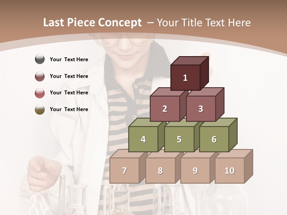A Young Man Is Making A Science Experiment PowerPoint Template