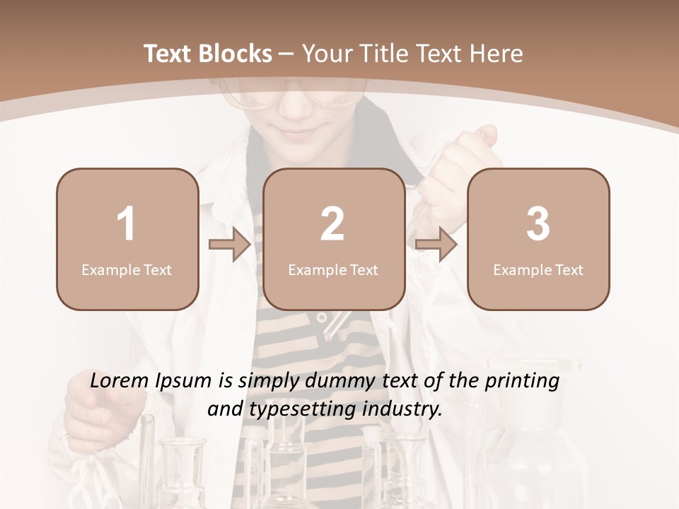 A Young Man Is Making A Science Experiment PowerPoint Template