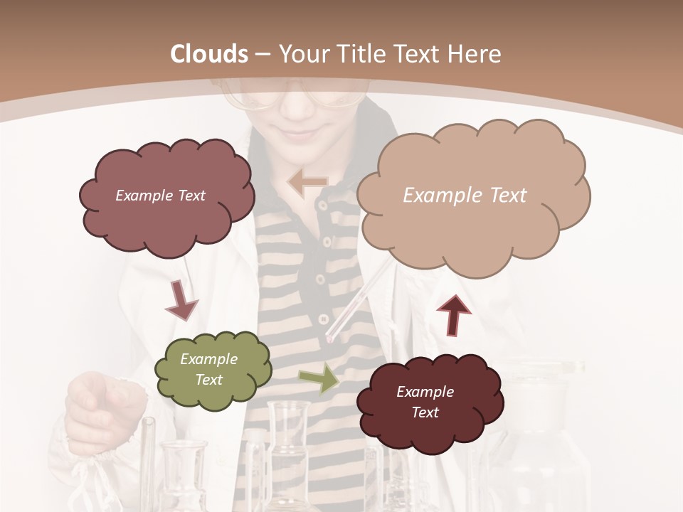A Young Man Is Making A Science Experiment PowerPoint Template