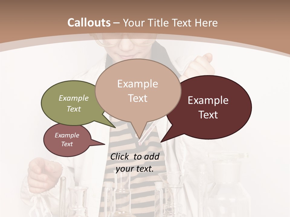 A Young Man Is Making A Science Experiment PowerPoint Template