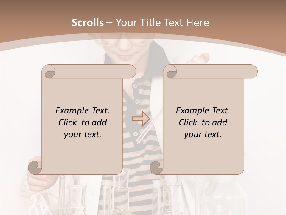 A Young Man Is Making A Science Experiment PowerPoint Template